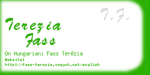 terezia fass business card